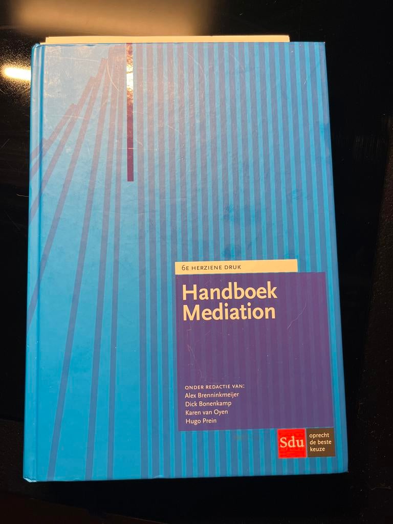 Handboek Mediation (6e herziene druk), Boeken, Studieboeken en Cursussen, Ophalen of Verzenden, Gamma, Zo goed als nieuw, WO