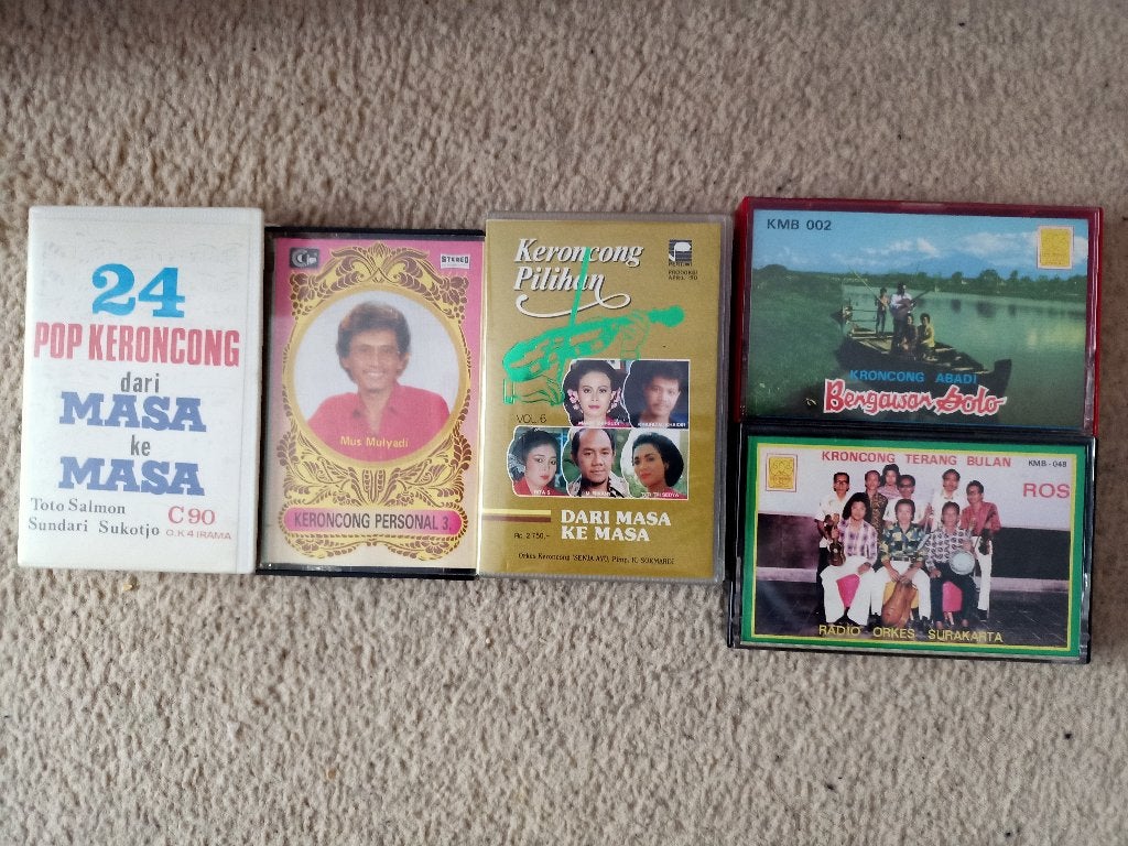 Cassettebandjes 'Krontjong', Cd's en Dvd's, Cassettebandjes, Gebruikt, 2 t/m 25 bandjes, Overige genres, Ophalen of Verzenden