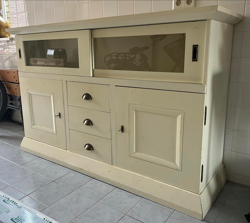 Dressoir Riviera Maison-stijl, Huis en Inrichting, Kasten | Dressoirs, Gebruikt, 150 tot 200 cm, 25 tot 50 cm, Met lade(s), Overige houtsoorten