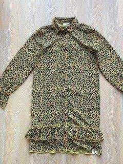 Schattige jurk met panterprint van LOOXS mt. 158, Meisje, Ophalen of Verzenden, Zo goed als nieuw, Jurk of Rok