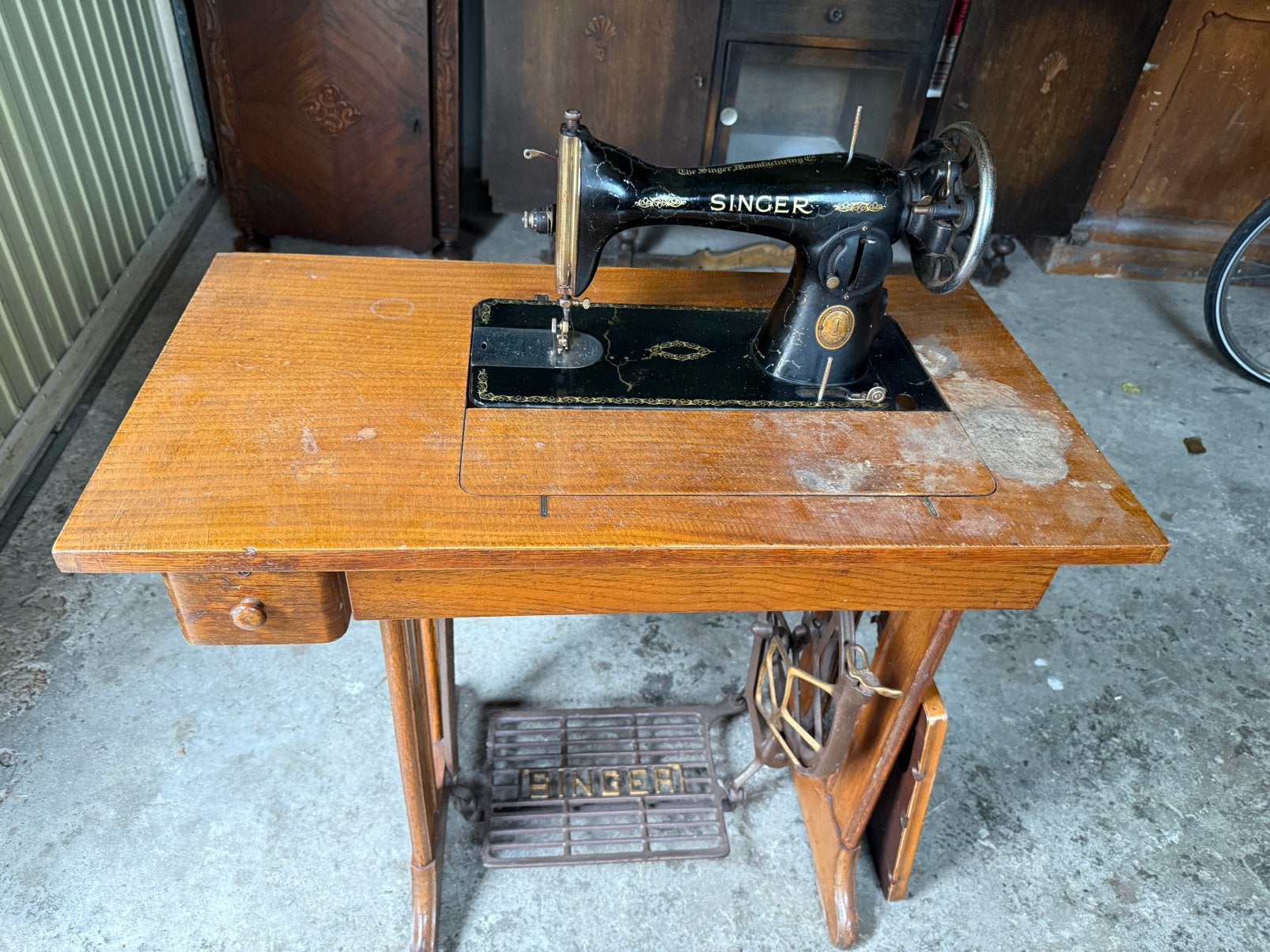 Antiek singer naaimachine, Antiek en Kunst, Ophalen
