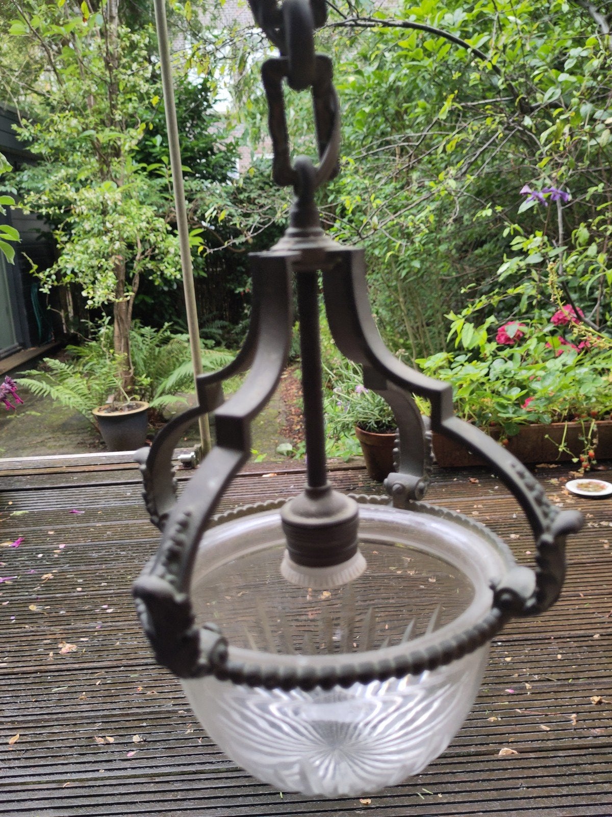 Twee antieke hanglampen, Antiek en Kunst, Ophalen