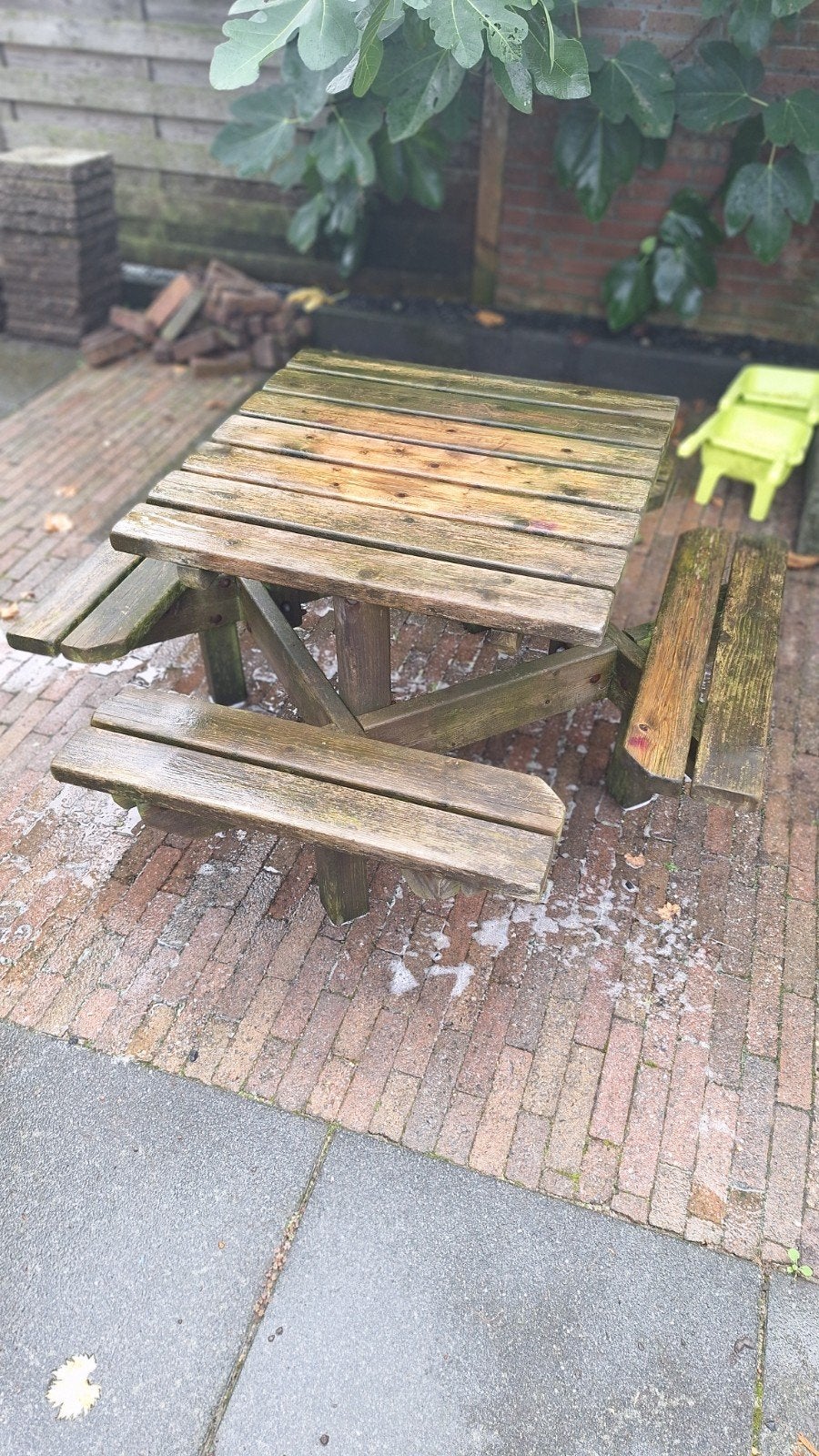 picknicktafel kinderen, Tuin en Terras, Ophalen, Rechthoekig, Hout