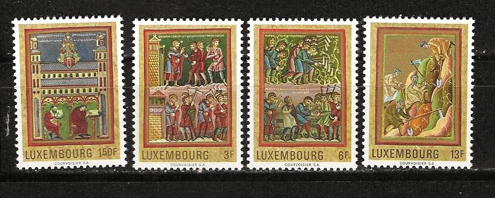 Luxemburg 820-823 postfris, Postzegels en Munten, Postzegels | Europa | Overig, Ophalen of Verzenden, Luxemburg, Postfris