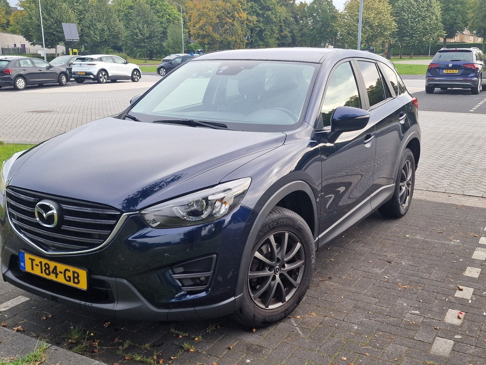 Mazda CX-5 2.0 (2017) Leer, camera, navi, trekhaak, etc., Auto's, Voorwielaandrijving, 1998 cc, 1800 kg, Zwart