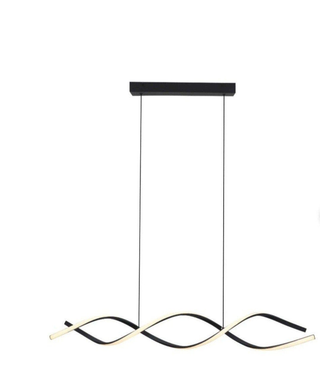 Design Hanglamp Zwart Kuno 45W LED 3-staps Dimbaar, Modern design, Nieuw, Overige fittingen, Ophalen of Verzenden