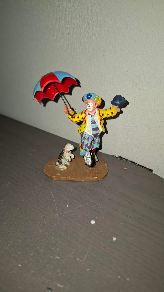 Lemax Unicycle Clown voor carnival kermis kerstdorp, Diversen, Kerst, Ophalen of Verzenden