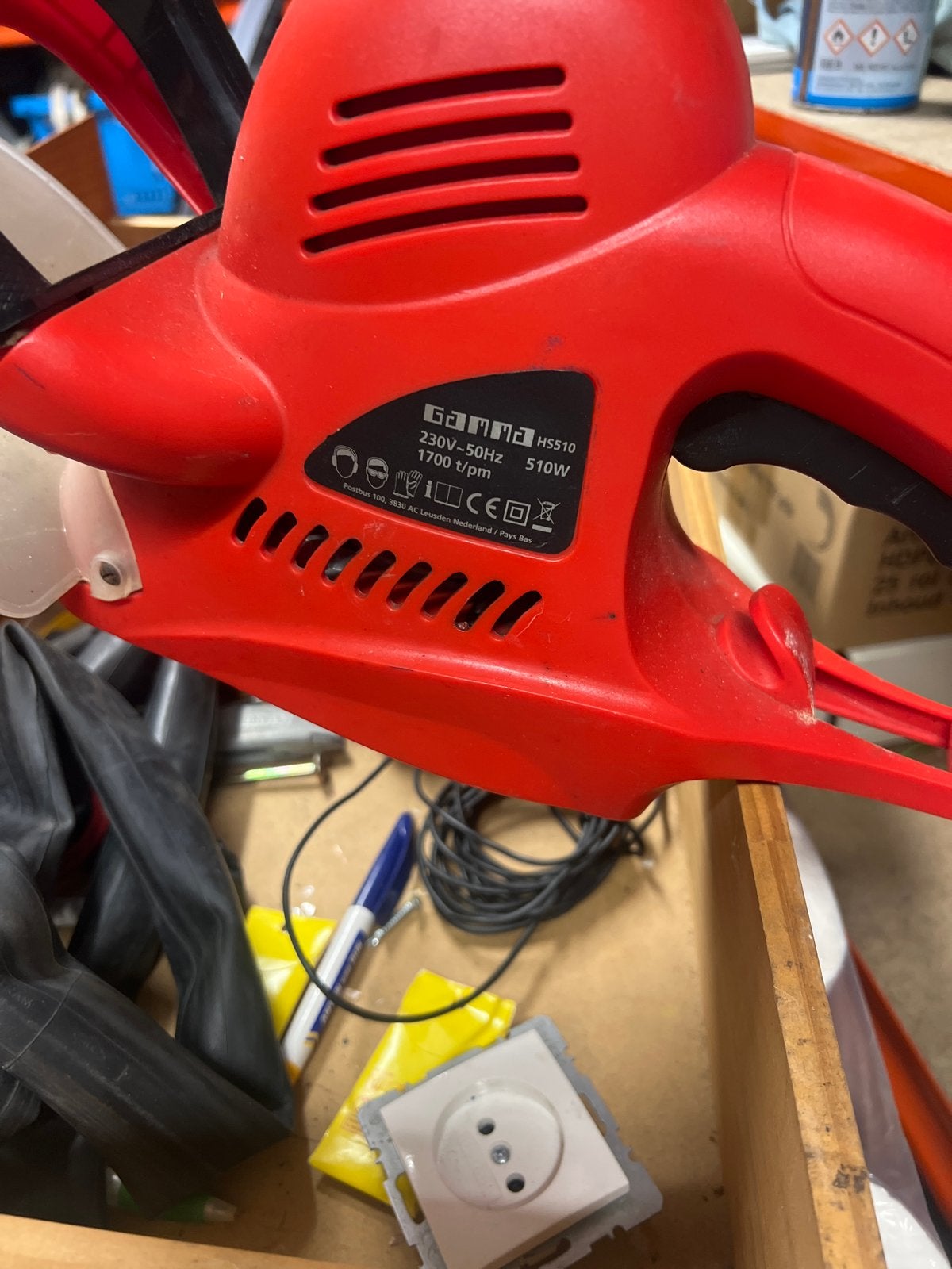 Gamma heggenschaar HSS10 - 510W elektrisch, Nl, Gebruikt, Nl, Elektrisch