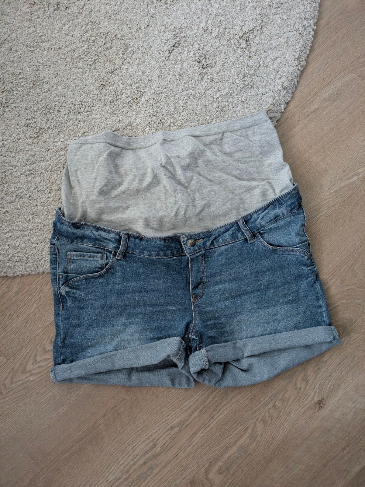 Zwangerschapsbroek zomer korte broek spijkerbroek zwanger, Blauw, Mamalicious, Maat 42/44 (L), Ophalen of Verzenden