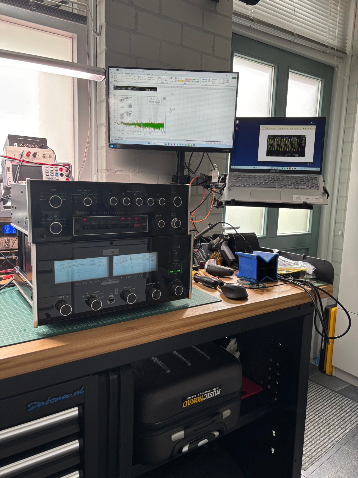 McIntosh MC2205 + C32 met servicebeurt, Ophalen of Verzenden, Zo goed als nieuw, 120 watt of meer, Overige merken