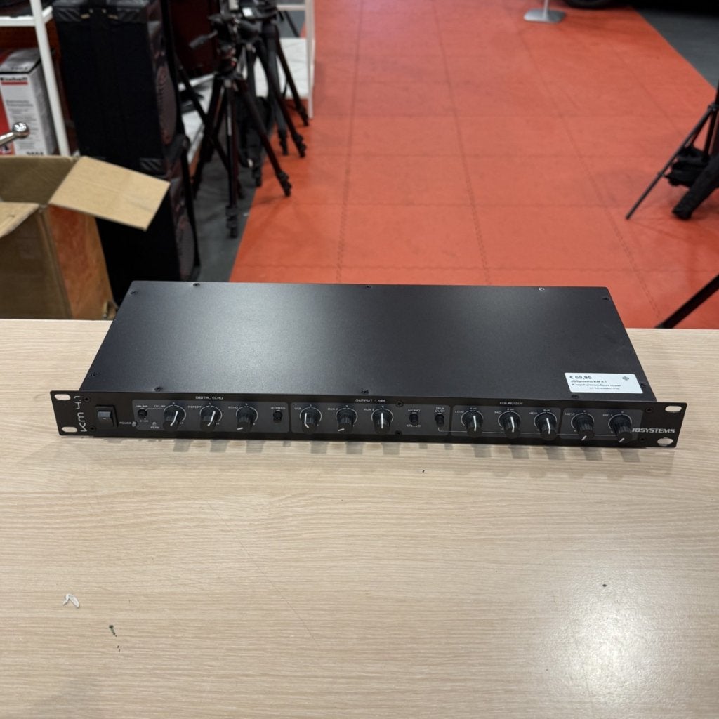 JBSystems KM 4.1 Karaoke/microfoon mixer, Muziek en Instrumenten, JBL, Gebruikt, Support@jbl.com, 400 Atlantic Street
Stamford, CT 06901
USA