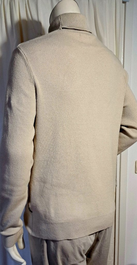 ONLY & SONS 🍂beige coltrui katoen mt S, Verzenden, Beige, Zo goed als nieuw, Maat 46 (S) of kleiner