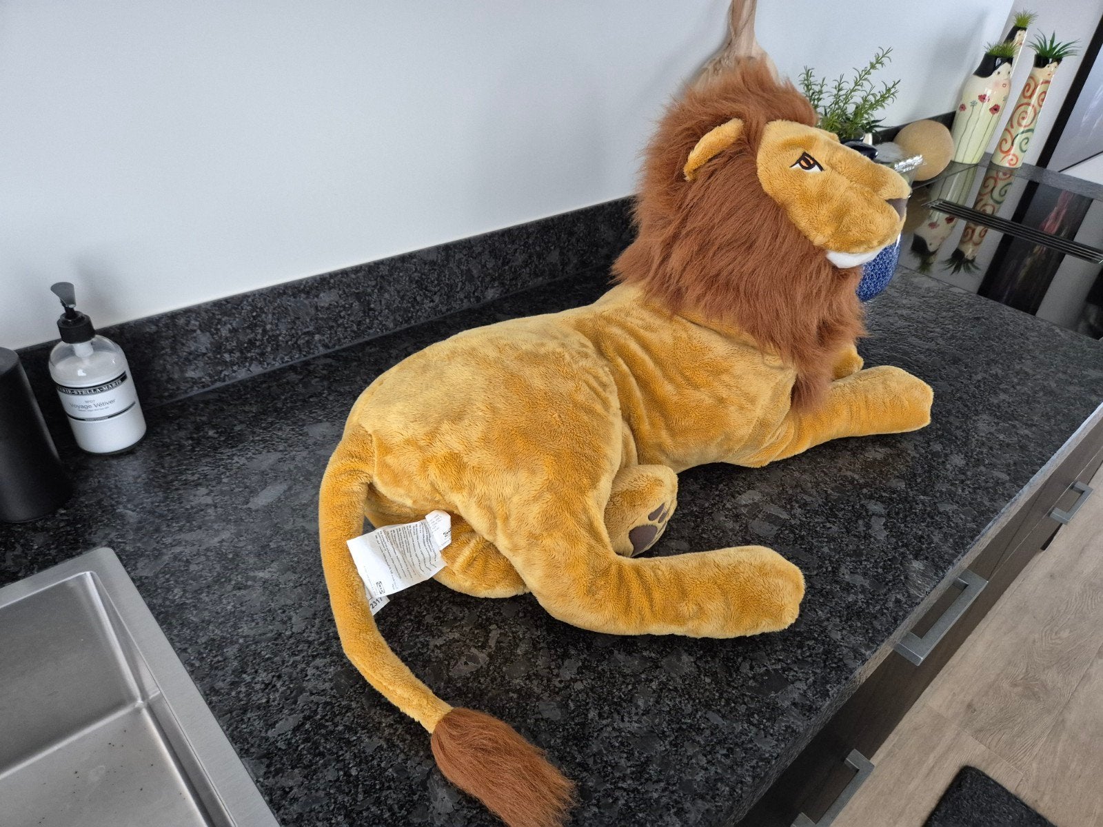 IKEA  - Knuffel Leeuw groot Djungelskog, Ophalen of Verzenden, Zo goed als nieuw, Overige typen