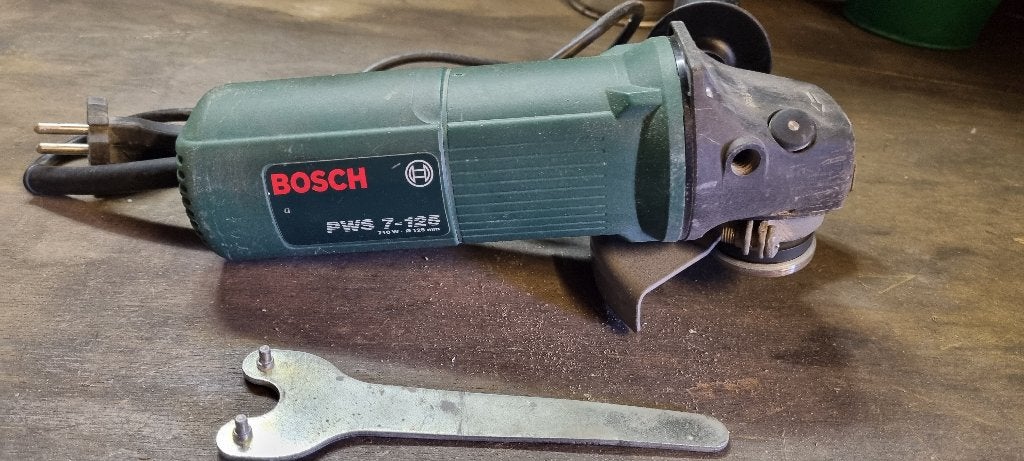 Bosch slijpmachine 125mm, Ophalen of Verzenden, Gebruikt, 700 tot 1000 watt, Haakse handslijpmachine