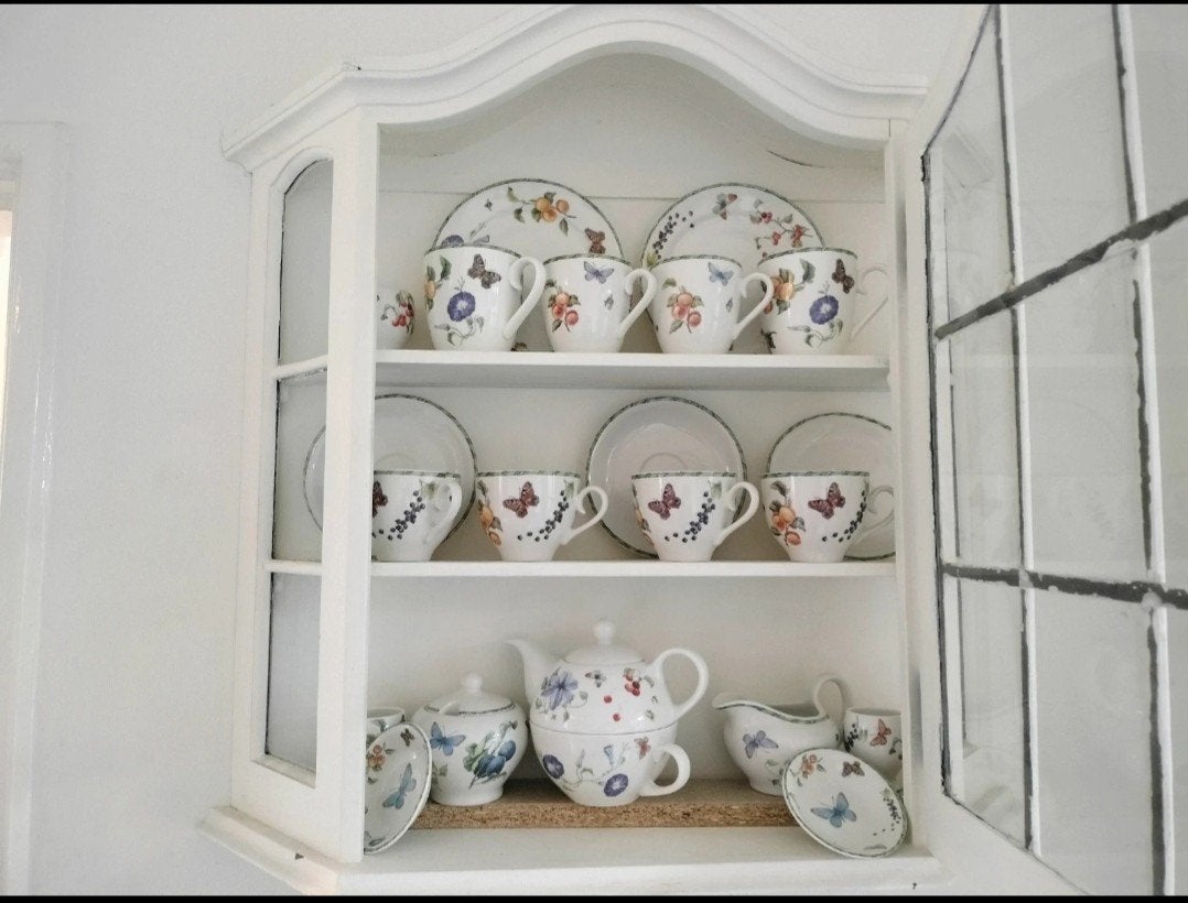 Janneke Brinkman servies met vlinders en bloemen, Ophalen, Gebruikt, Overige merken, Keramiek