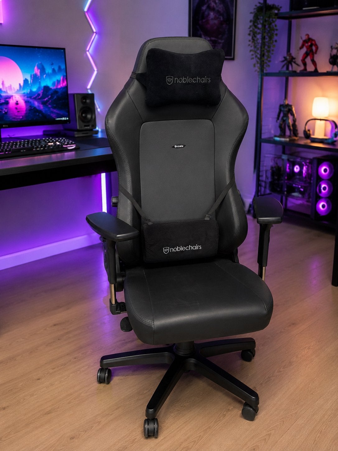 Noblechairs HERO Black Edition Gaming/Bureaustoel, Ophalen, Zwart, Zo goed als nieuw, Bureaustoel