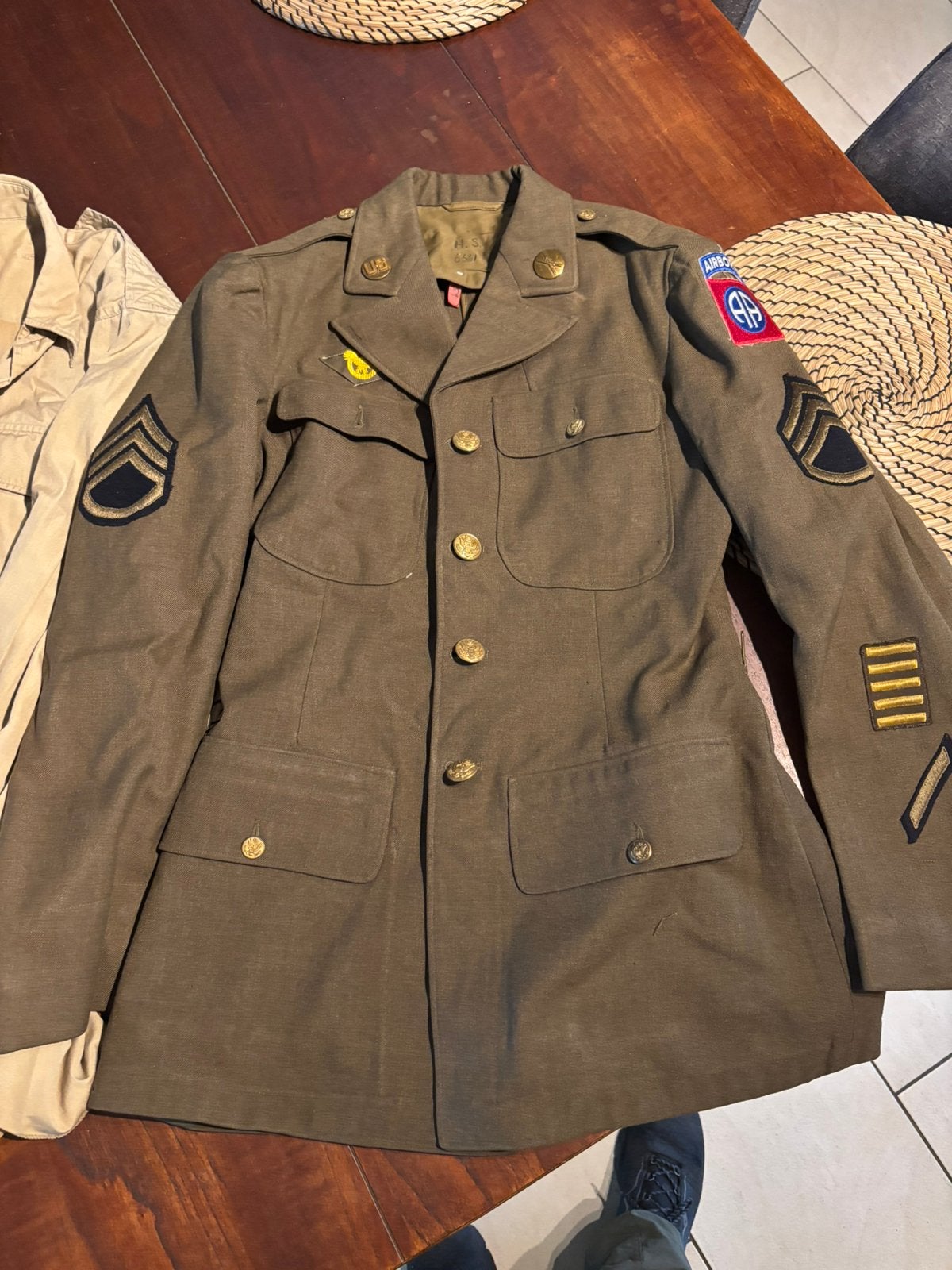 Ww2 class A jas en blouse, Ophalen of Verzenden, Amerika, Kleding of Schoenen