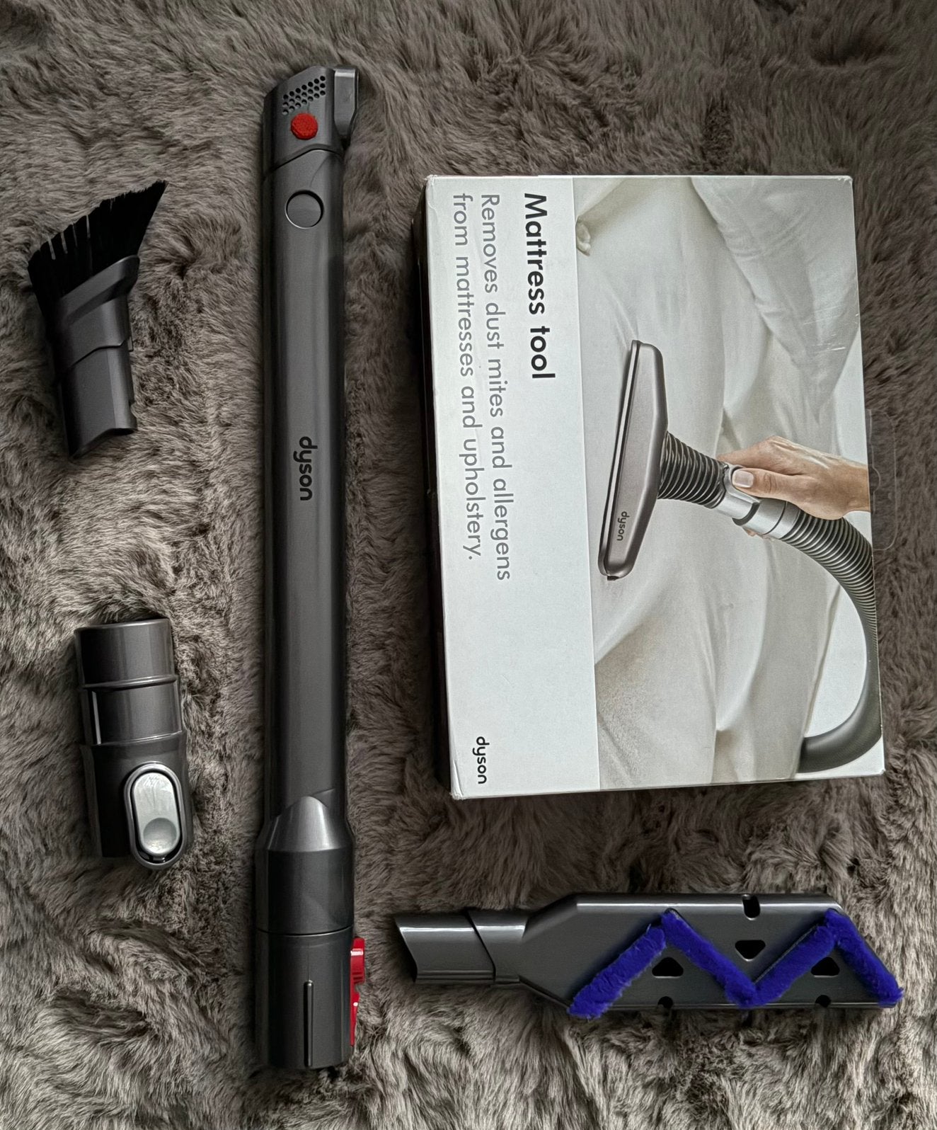 Dyson accessoires: Matrasborstel, verlengstuk en kierenzuige, Ophalen of Verzenden, Nieuw