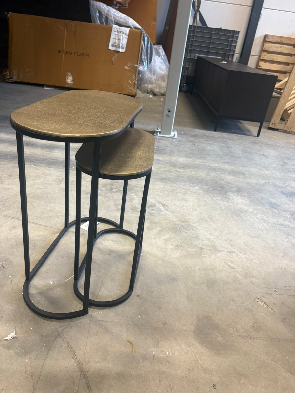 Light & Living - Bijzettafel BOCOV - 53x26x53 - Brons, 60 tot 90 cm, Zo goed als nieuw, Oostpolderweg 2, Hoyz
