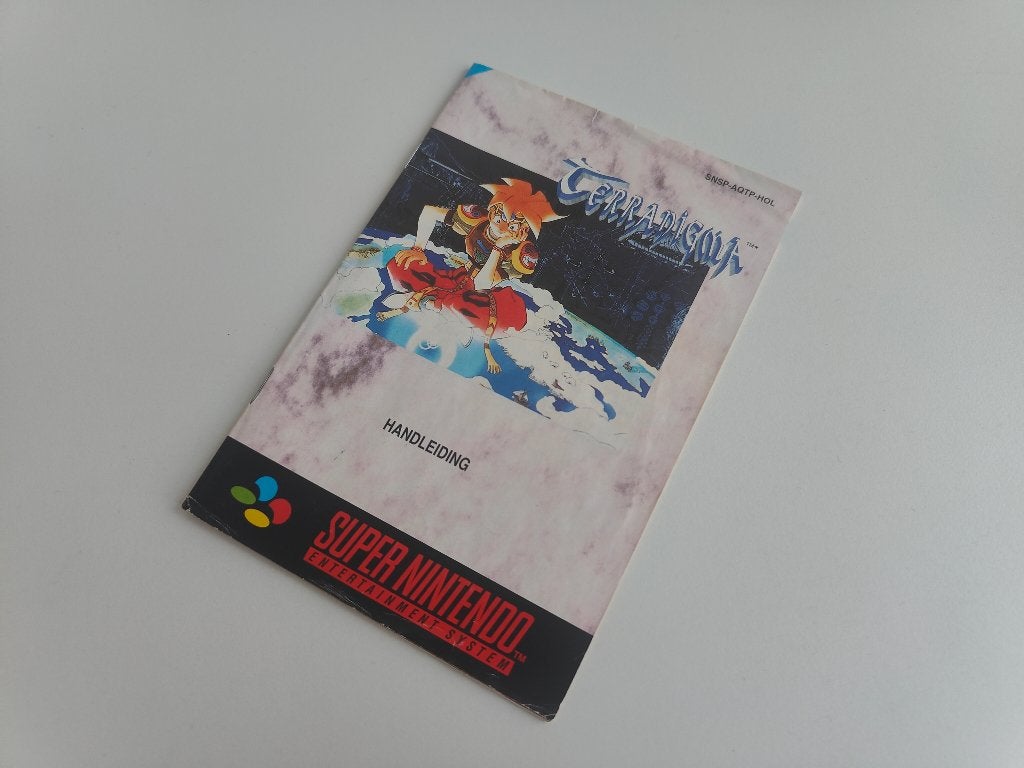 Terranigma Manual Handleiding Boekje SNES Super Nintendo, Nintendo, Verzenden, 1 speler, Vanaf 3 jaar