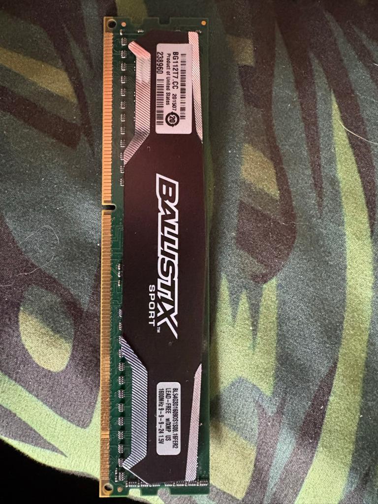 DDR3 RAM Geheugenmodules - Ballistix Sport, Samsung, Kingsto, 8 GB, DDR3, Ophalen of Verzenden, Zo goed als nieuw