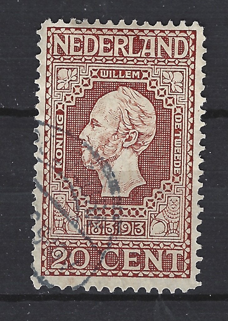 NVPH 95 geb Jubileumzegels 1913 ; OUD NEDERLAND p/stuk, Ophalen of Verzenden, T/m 1940, Gestempeld