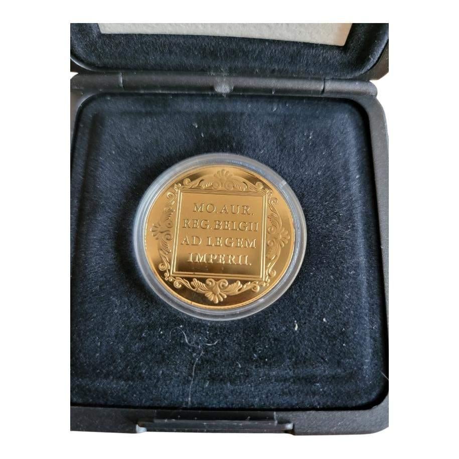 Nederland Gouden Dubbele Dukaat 1989 in cassette, Ophalen of Verzenden, Goud