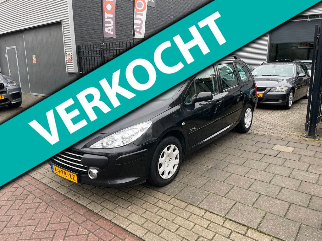 Peugeot 307 Break 1.6-16V Oxygo Trekhaak Airco NAP APK, Auto's, Peugeot, Gebruikt, Zwart, Handgeschakeld, 1587 cc