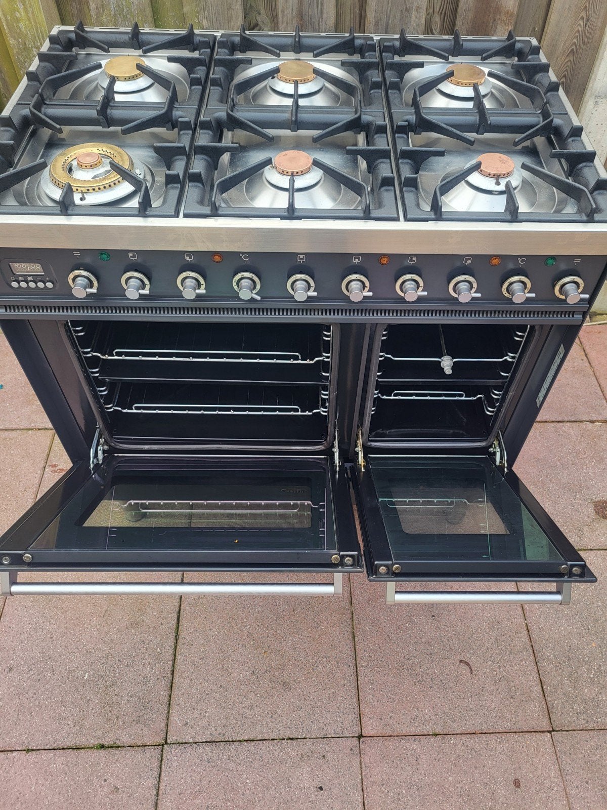 Boretti Fornuis met 6 gaspitten en 2 ovens, 60 cm of meer, Ophalen of Verzenden, Zo goed als nieuw, Gas