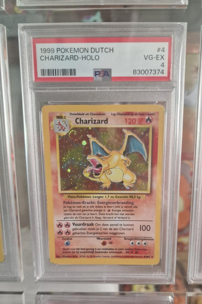 1999 pokémon DUTCH Charizard - Holo VG/EX PSA 4 NL, Verzenden, Zo goed als nieuw