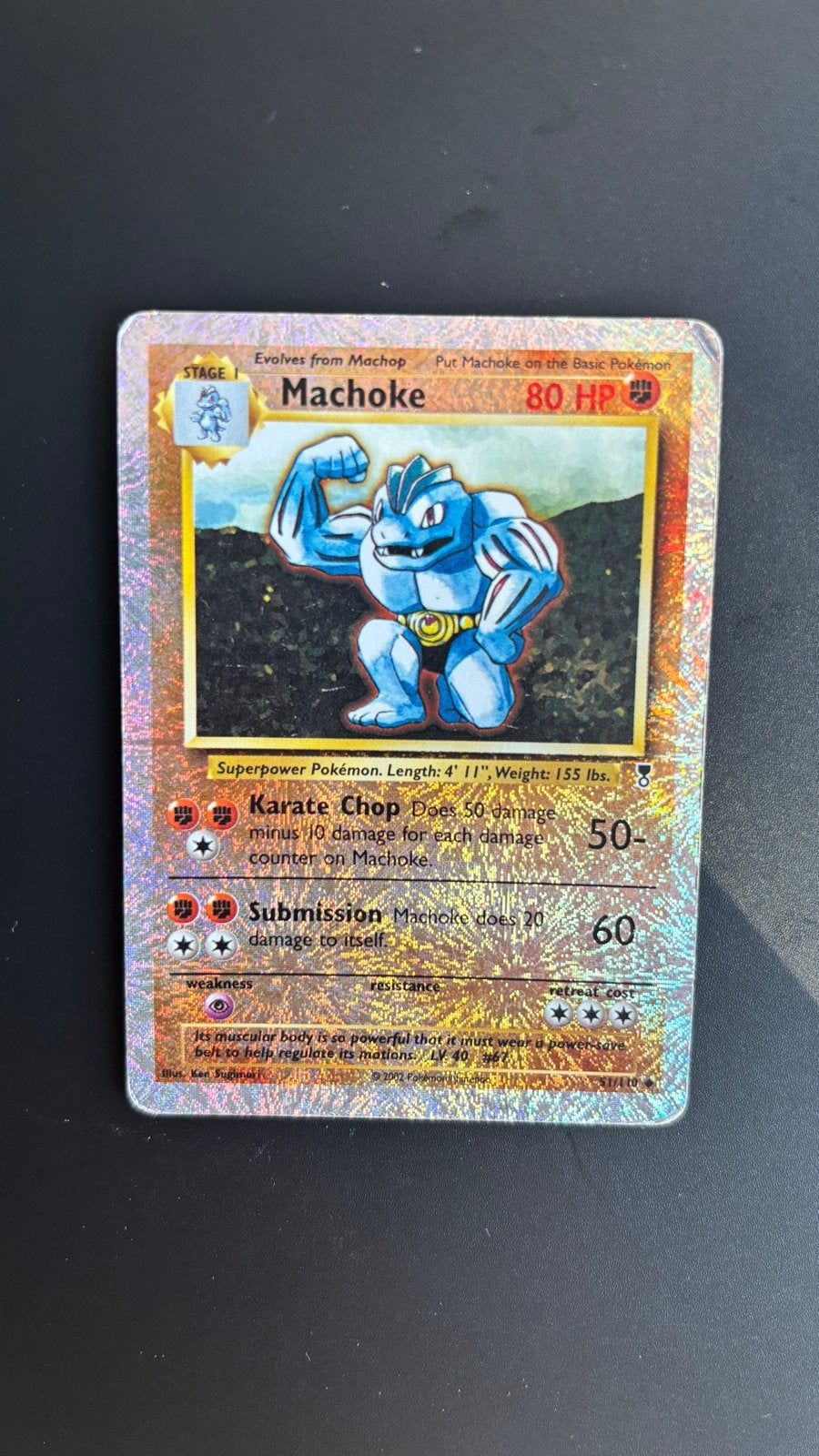 Machoke 51/110 & Sandslash 62/110 Legendary Collection, Ophalen of Verzenden, Gebruikt, Meerdere kaarten, Foil