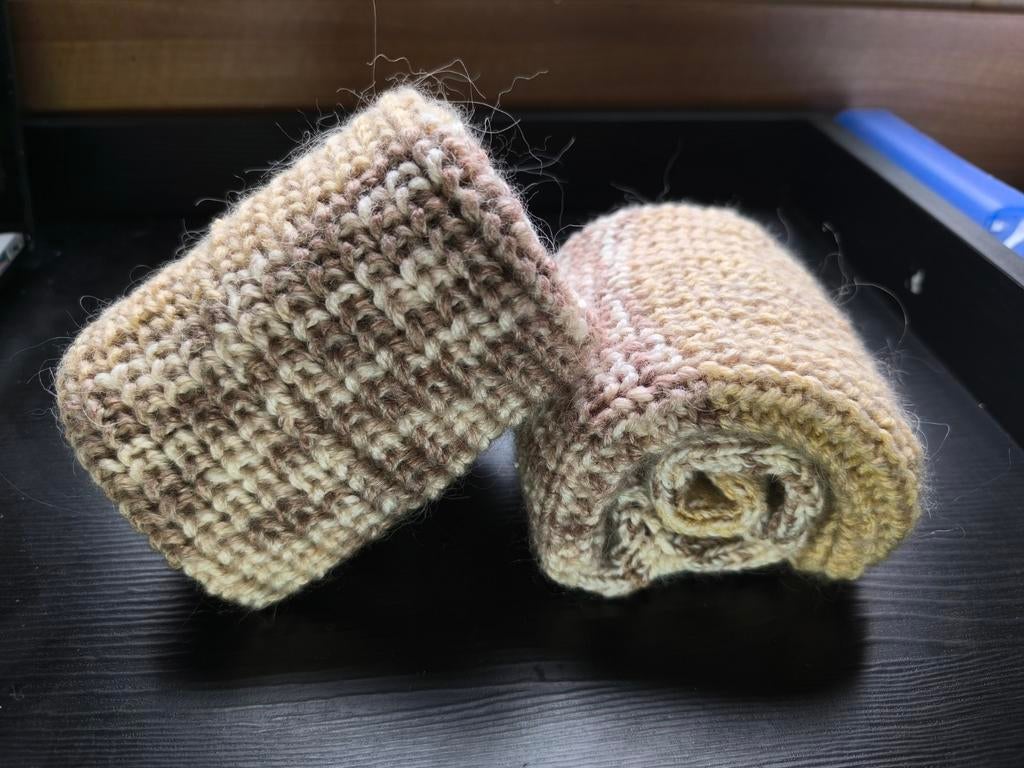 Handgemaakte gebreide sokken – warm en uniek, Verzenden, Nieuw, Bruin, Overige typen