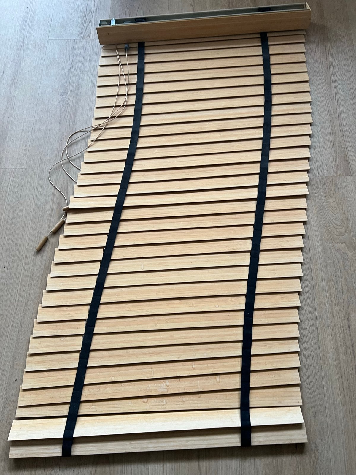 Bamboe jaloezieën 77 x 140 cm, Ophalen, Jaloezie, Gebruikt, Bruin