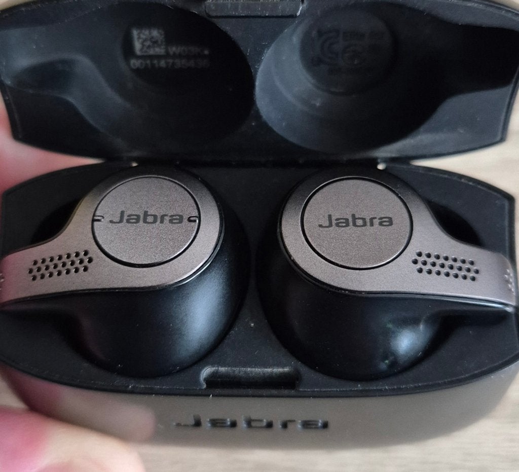 Jabra Elite 65t oordopjes - Titanium/Zwart, Telecommunicatie, Mobiele telefoons | Oordopjes, Ophalen of Verzenden, Zo goed als nieuw