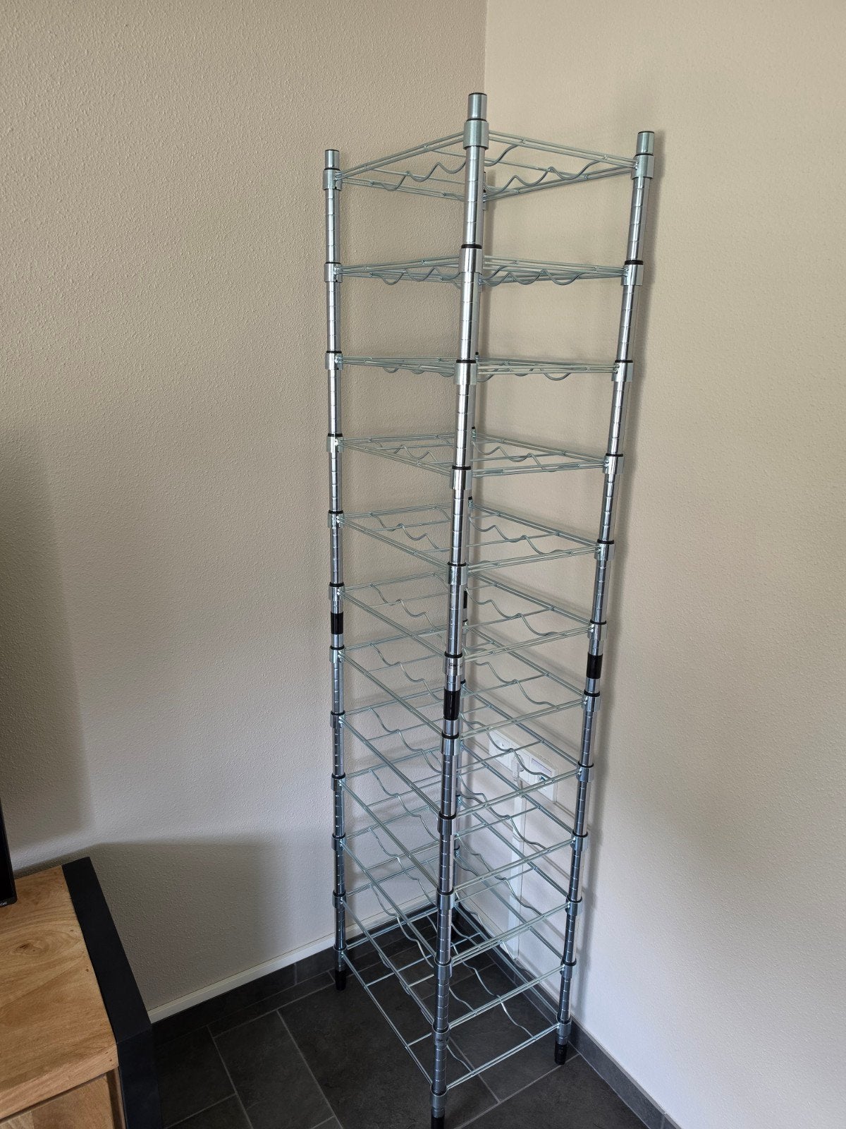 Ikea Omar flessenrek - Zo goed als nieuw, Ophalen, Zo goed als nieuw, Metaal, 25 flessen of meer
