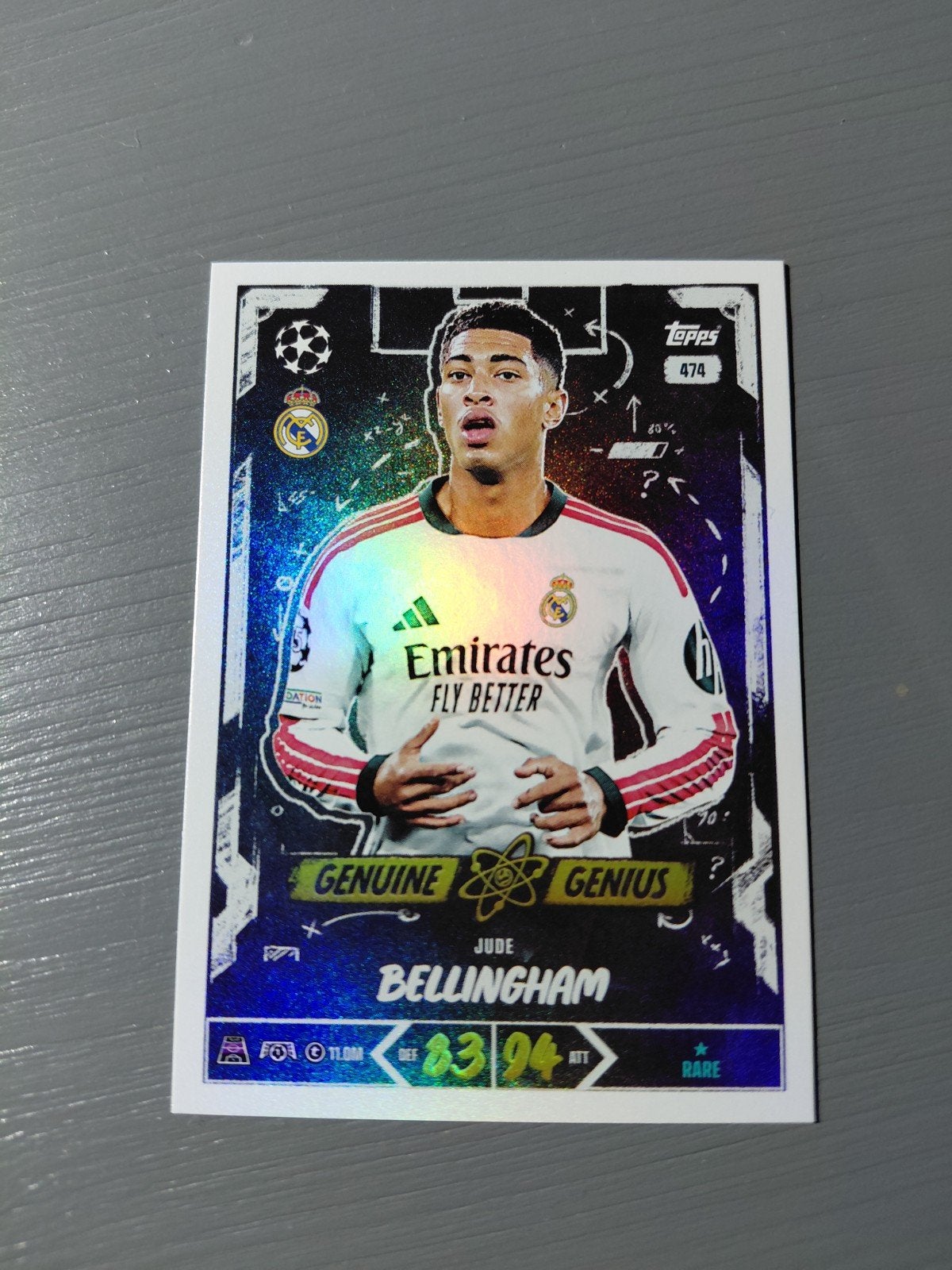 jude bellingham (genuine genius) topps match attax 2027, Ophalen of Verzenden, Nieuw, Buitenlandse clubs, Spelerskaart
