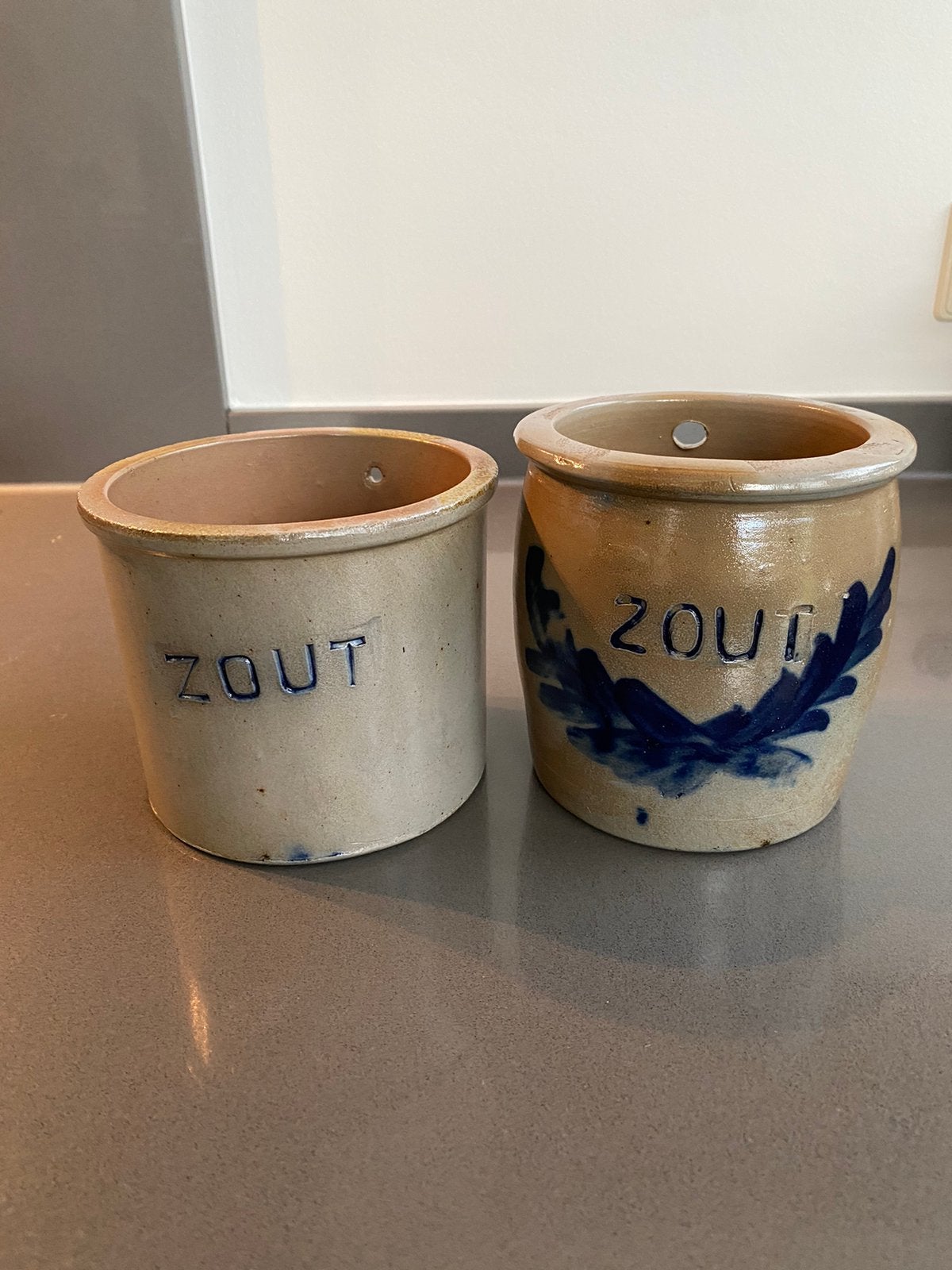 Antieke Keulse Zout Potten zeer goede staat, Ophalen of Verzenden