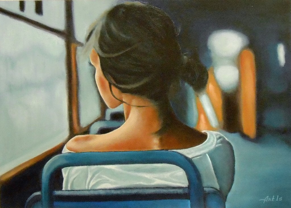 "...En weer helemaal alleen!...", Antiek en Kunst, Kunst | Schilderijen | Modern, Figuren, Verzenden, Echtheidscertificaat, Olieverf