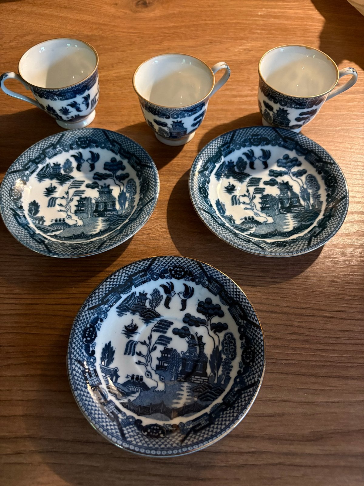 Vintage Marita Willow Kop en Schotels - Set van 3, Ophalen