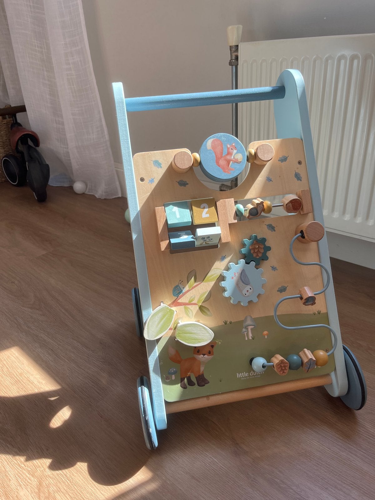 Little Dutch Houten Loopwagen met Activiteiten, Ophalen, Zo goed als nieuw, Overige typen, Met wieltjes