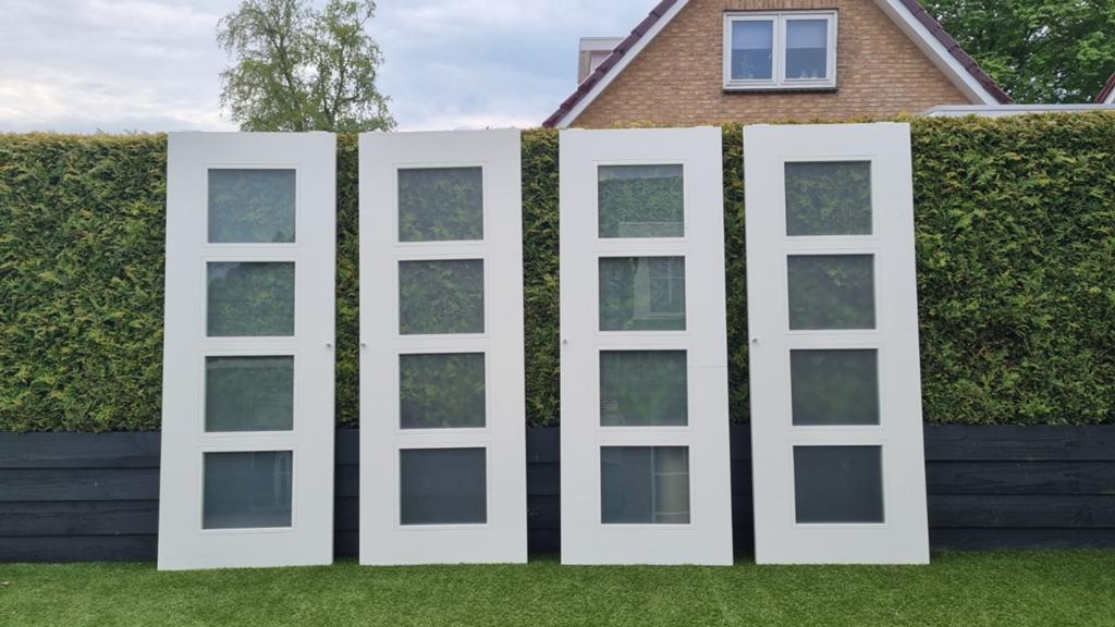 Svedex AE34 stompe deuren Alpine wit 231,5 x 88cm, Doe-het-zelf en Verbouw, Deuren en Horren, Ophalen, Gebruikt, 80 tot 100 cm