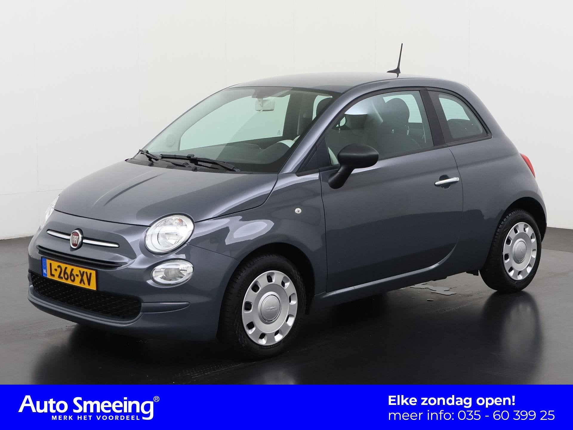 Fiat 500 1.0 Hybrid Cult | Zondag Open!, Auto's, Voorwielaandrijving, 12 maanden, Stof, Euro 6