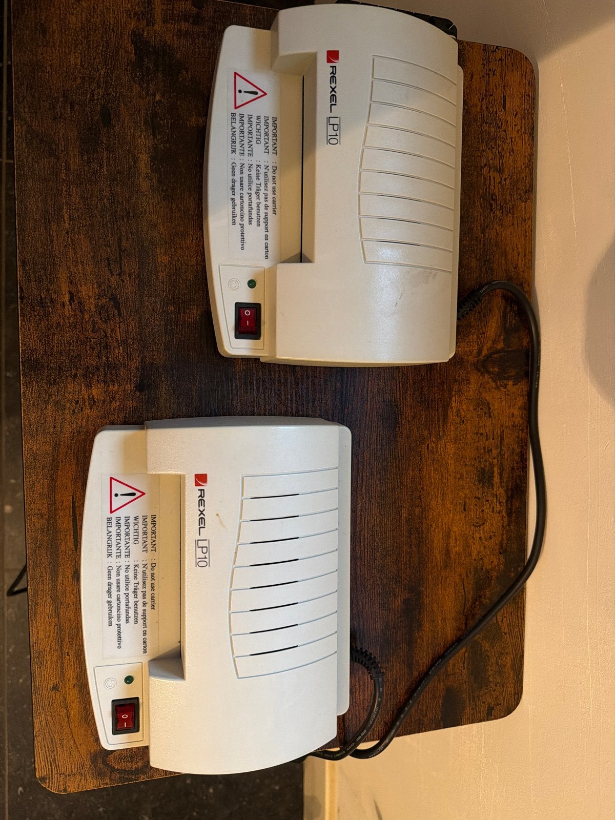Rexel LP10 lamineerapparaten (2 stuks), Ophalen of Verzenden, Gebruikt