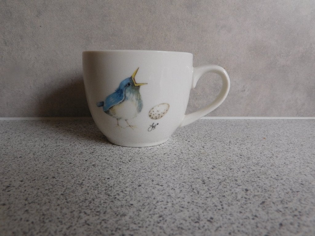 Kopje Pimpelmees Spring JET by ter Steege - 6x8 cm, Keramiek, Landelijk/Boerenbont, Ophalen of Verzenden, Zo goed als nieuw