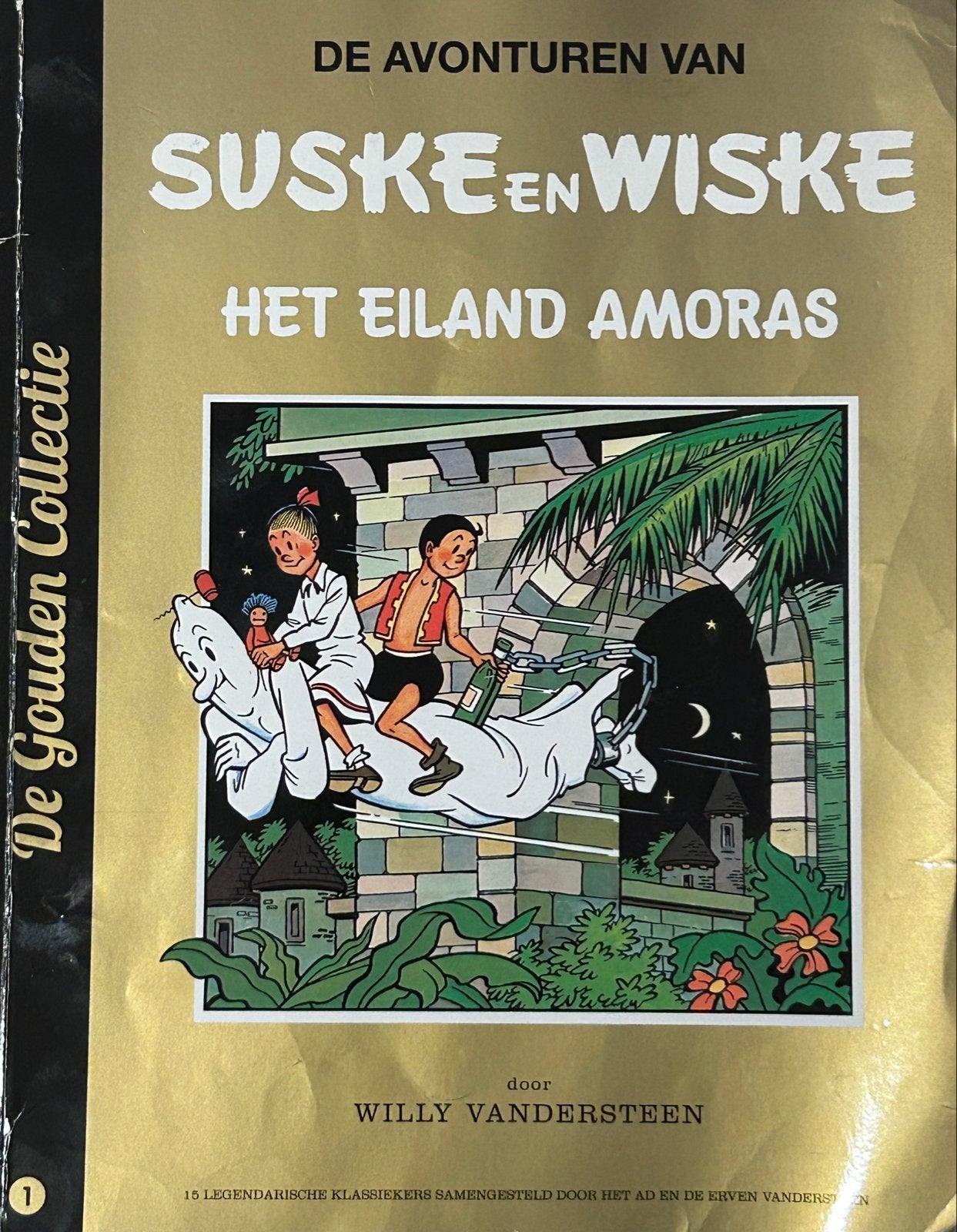 Suske en Wiske - Het Eiland Amoras (De Gouden Collectie), Boeken, Eén stripboek, Ophalen, Gelezen
