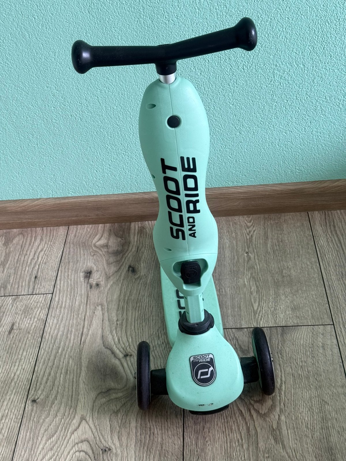 Scoot & Ride Highwaykick 1 Mintgroen – €50, Ophalen of Verzenden, Zo goed als nieuw, Loopfiets
