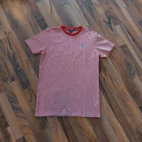 Rode/Witte t shirt van Bien Bleu, Maat S, Ophalen of Verzenden, Zo goed als nieuw, Korte mouw, Maat 36 (S)
