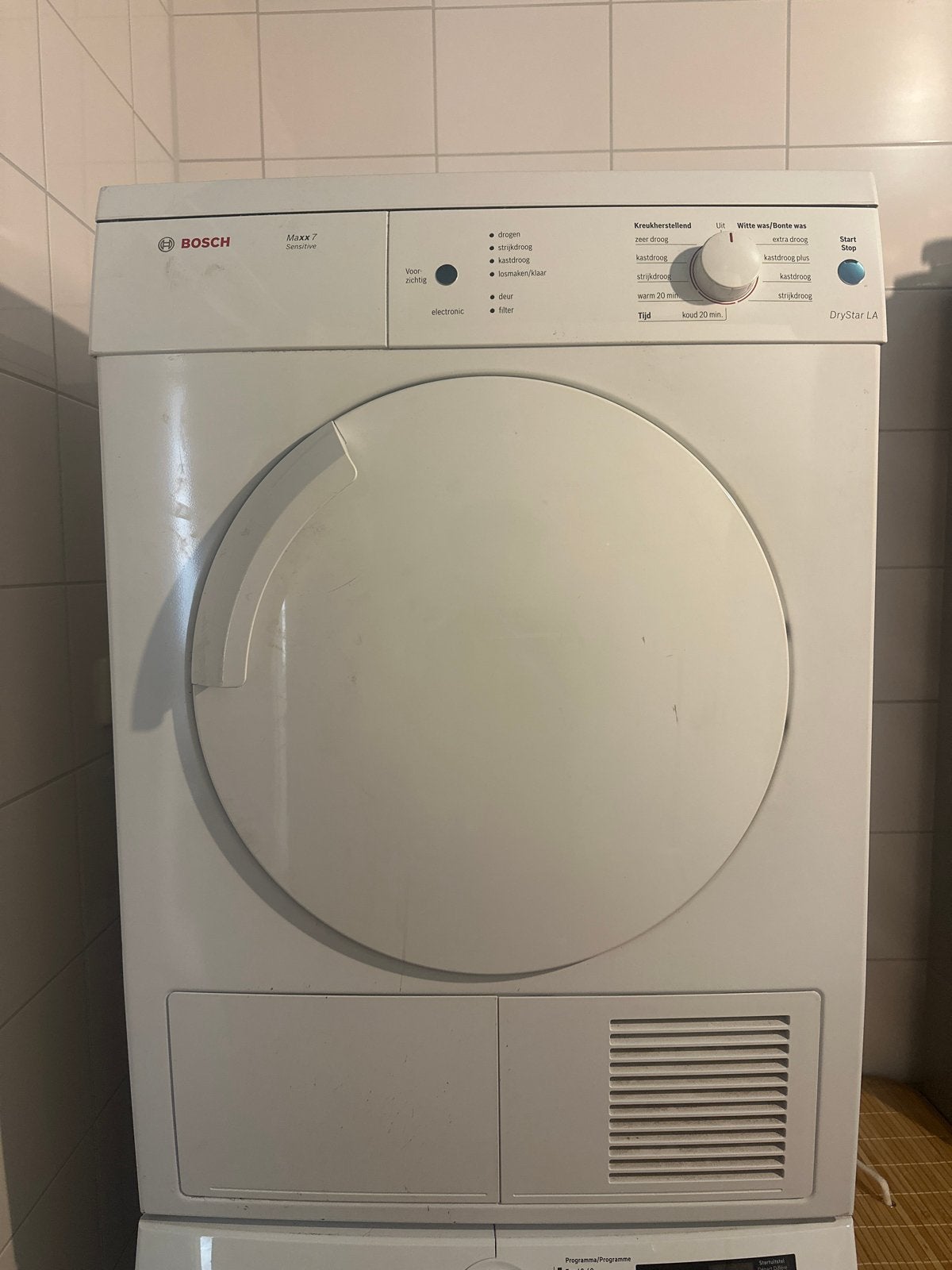 Bosch Maxx Sensitive 7 Drystar LA Droger, Witgoed en Apparatuur, Wasdrogers, Ophalen, 6 tot 8 kg, Gebruikt, Minder dan 85 cm