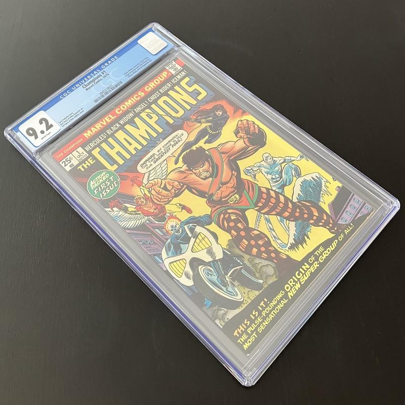 Champions Vol.1 #1 CGC (1975) NM- (9.2), Boeken, Strips | Comics, Zo goed als nieuw, Eén comic, Amerika, Ophalen of Verzenden