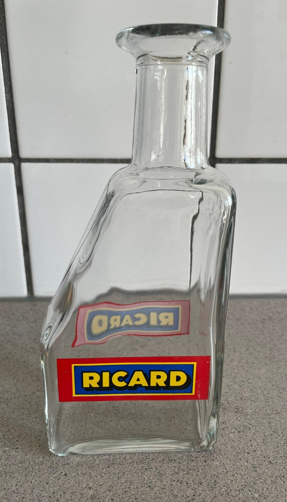 Ricard fles vaas retro vintage, Verzenden, Zo goed als nieuw, Gebruiksvoorwerp